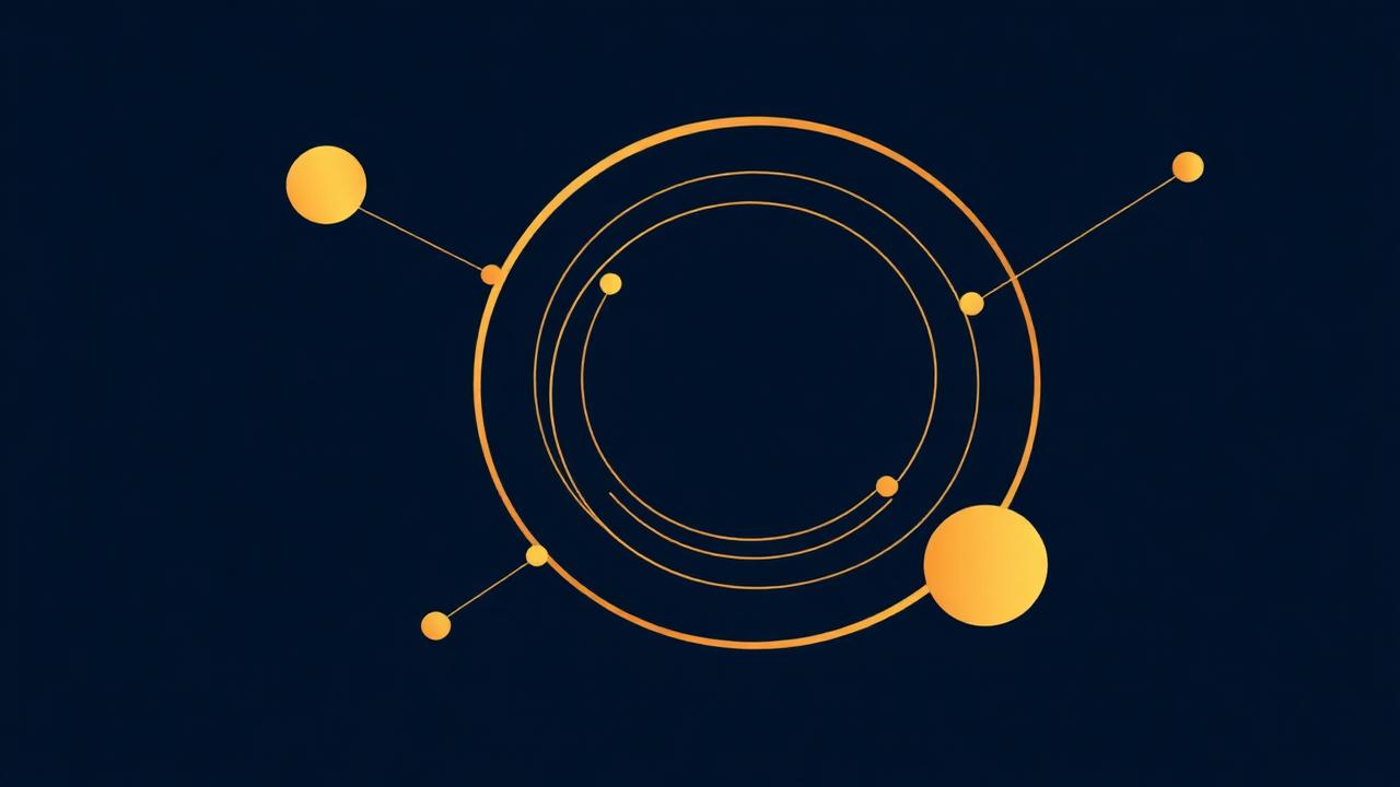Abstract loyalty network illustration